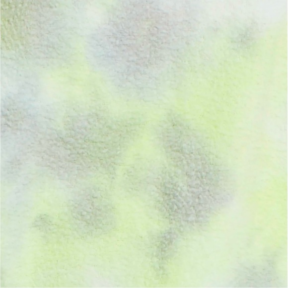 NWT Free People Kelly Washed Tie Dye Sweatshirt Short Set in Citron/Gray Large L - Picture 5 of 11